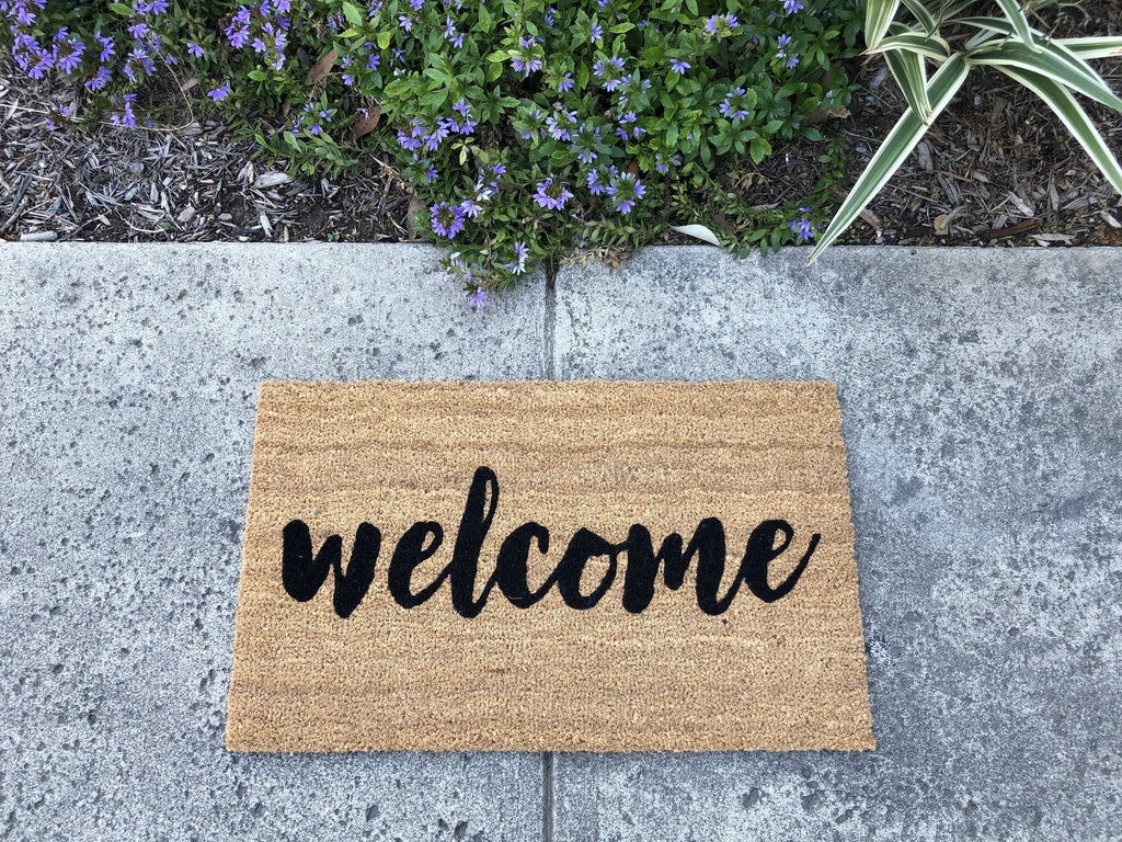 Classic Welcome Doormat by Nickel Designs Custom Doormats