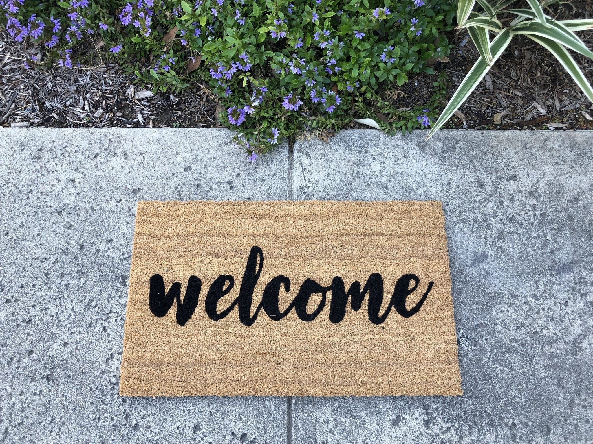 Classic Welcome Doormat by Nickel Designs Custom Doormats