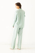 Classic Woven Cotton Pajama Set PAJAMAS La Vie Bien Classic Woven Cotton Pajama Set