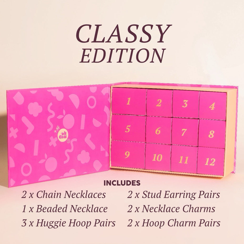 Classy Jewelry Advent Calendar Box (12-piece)