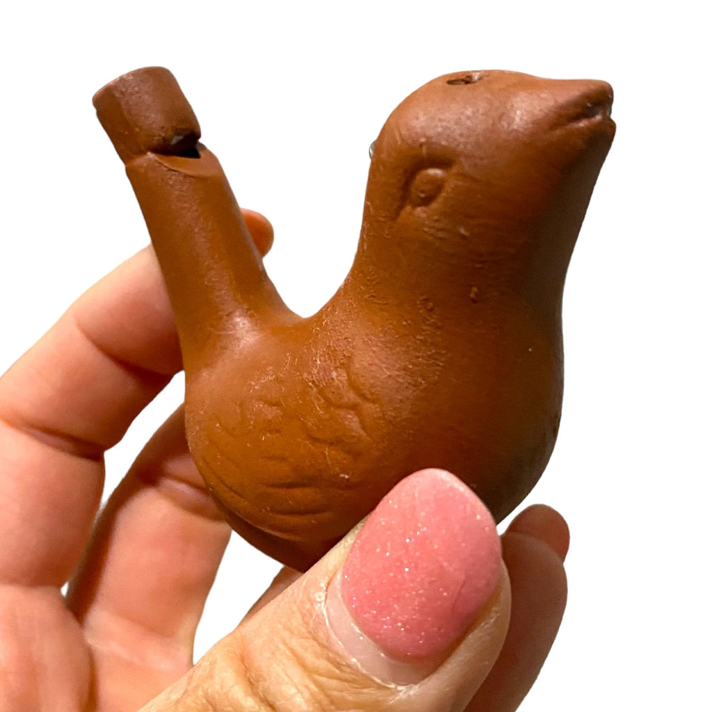 Clay Water Whistle Bird by Music Frog Co