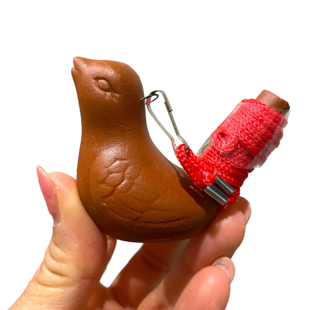 Clay Water Whistle Bird by Music Frog Co