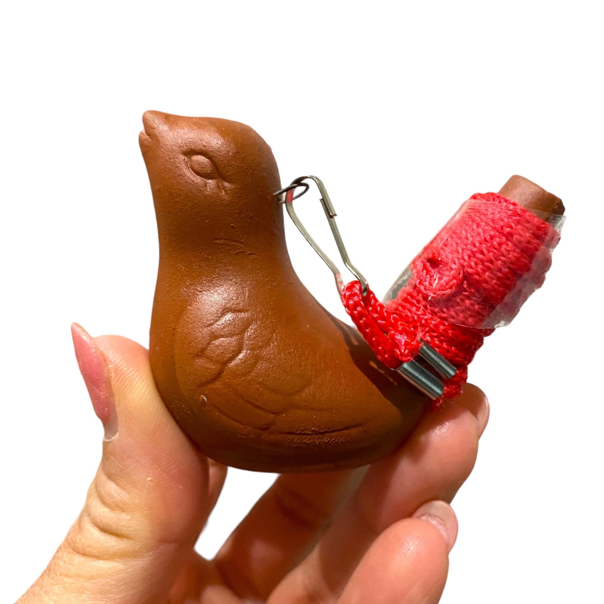 Clay Water Whistle Bird by Music Frog Co