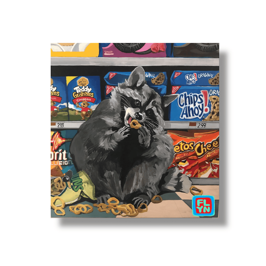 Clean-Up Aisle 12 Raccoon Sticker by FLYNhats