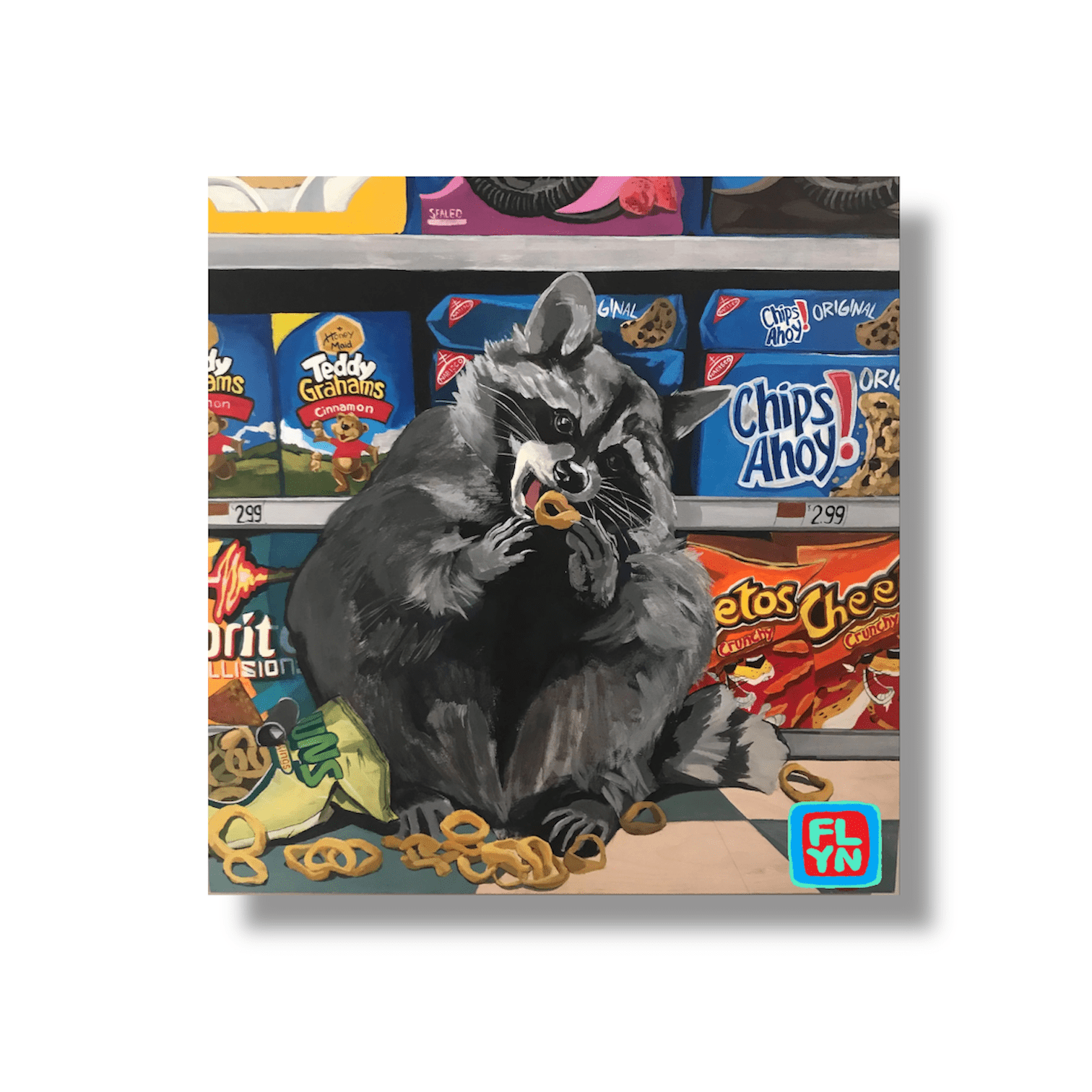 Clean-Up Aisle 12 Raccoon Sticker by FLYNhats