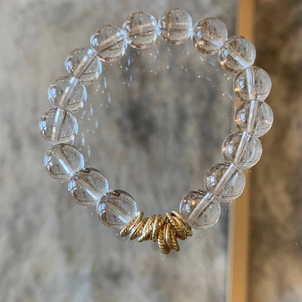 Clear Bubble Bead Bracelet