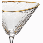Clear Hammered Martini & Cocktail Glasses by Sister.ly Drinkware