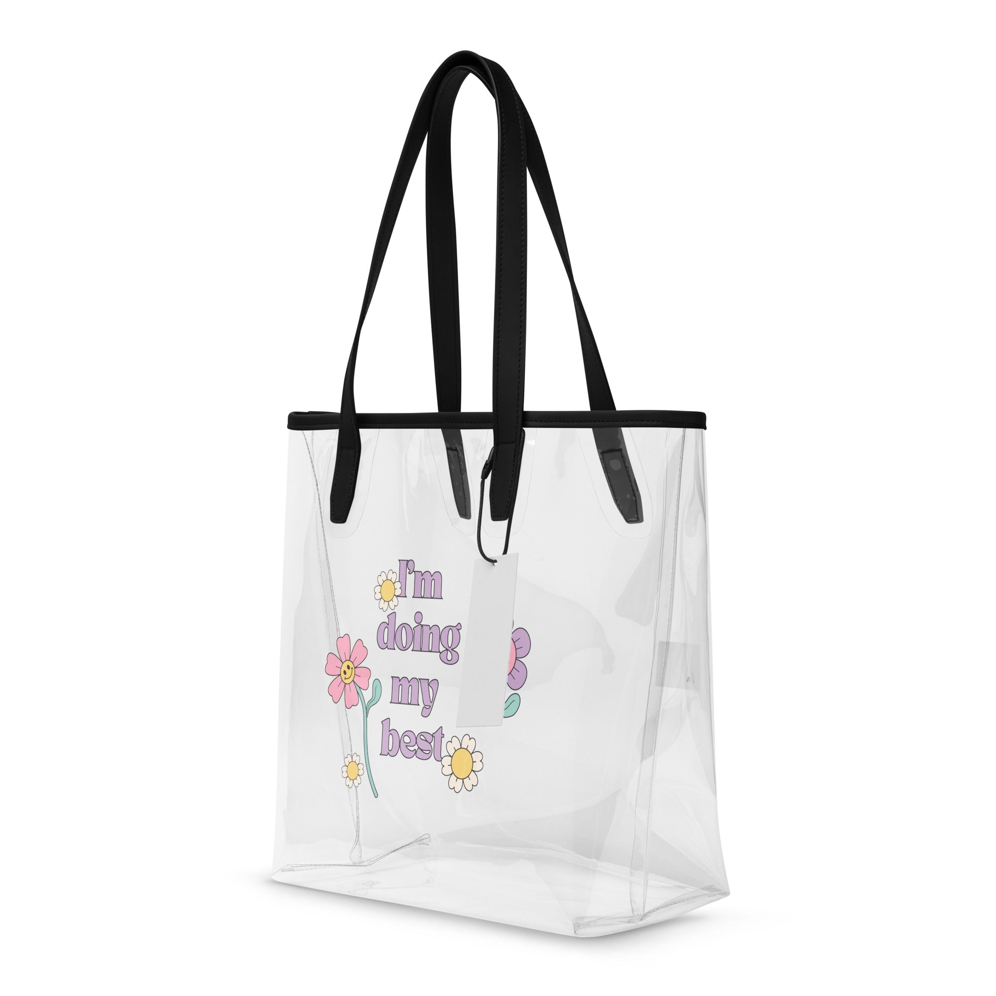 I'm doing my best Clear tote bag