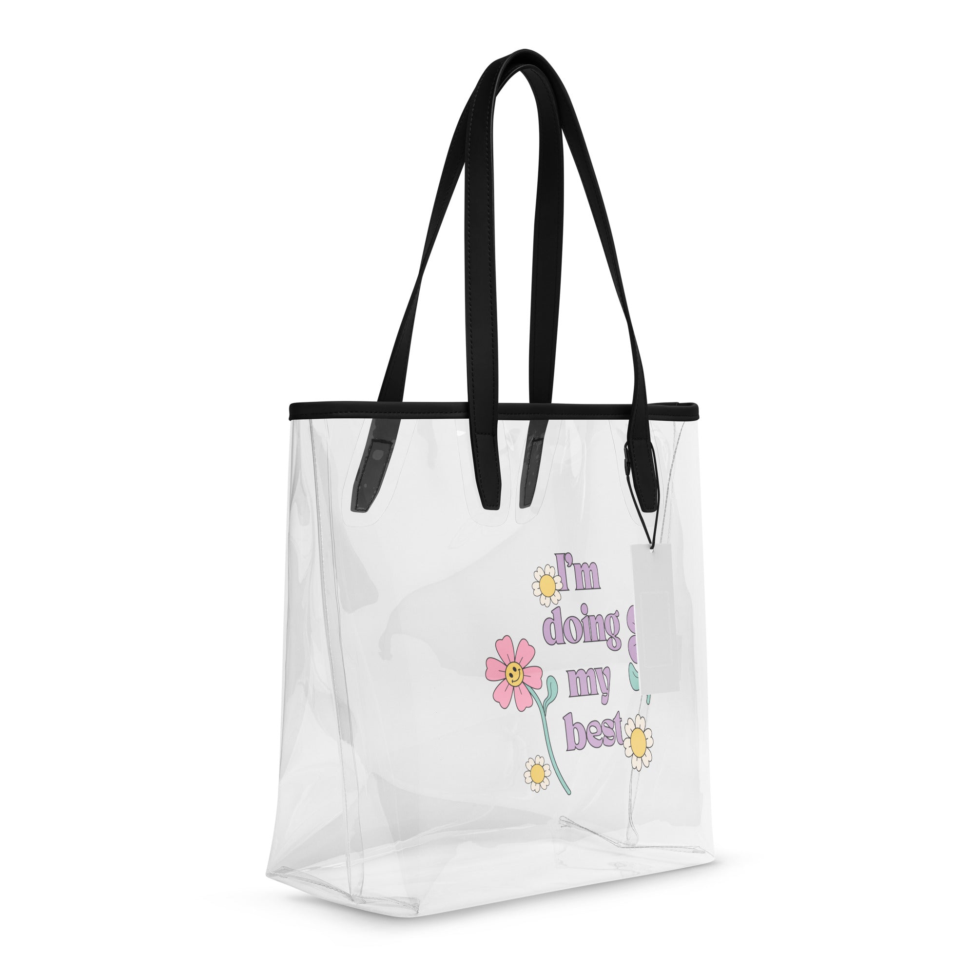 I'm doing my best Clear tote bag
