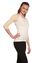 Clearance Women's Bamboo Viscose/Sorona 3/4 Sleeve T-Shirt women's tshirt La Vie Bien Clearance Women's Bamboo Viscose/Sorona 3/4 Sleeve T-Shirt