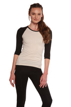 Clearance Women's Bamboo Viscose/Sorona 3/4 Sleeve T-Shirt women's tshirt La Vie Bien Clearance Women's Bamboo Viscose/Sorona 3/4 Sleeve T-Shirt