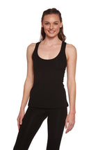 Clearance Women's Bamboo/Cotton Racer Back Tank Top women's tops La Vie Bien Clearance Women's Bamboo/Cotton Racer Back Tank Top