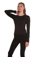 Clearance Women's Scoop Neck 100% Bamboo Viscose Long Sleeve Shirt women's long sleeve La Vie Bien Clearance Women's Scoop Neck 100% Bamboo Viscose Long Sleeve Shirt
