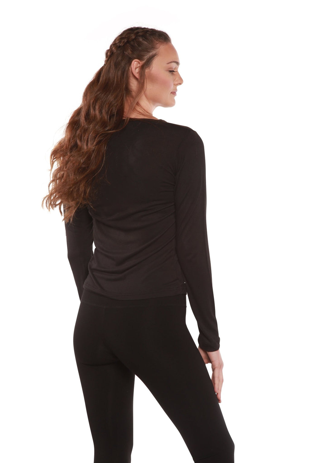 Clearance Women's Scoop Neck 100% Bamboo Viscose Long Sleeve Shirt women's long sleeve La Vie Bien Clearance Women's Scoop Neck 100% Bamboo Viscose Long Sleeve Shirt