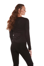 Clearance Women's Scoop Neck 100% Bamboo Viscose Long Sleeve Shirt women's long sleeve La Vie Bien Clearance Women's Scoop Neck 100% Bamboo Viscose Long Sleeve Shirt