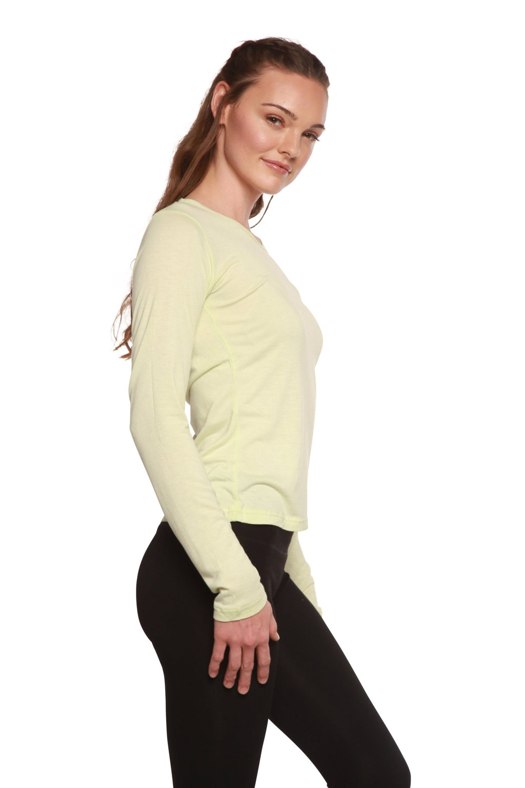 Clearance Women's Scoop Neck 100% Bamboo Viscose Long Sleeve Shirt women's long sleeve La Vie Bien Clearance Women's Scoop Neck 100% Bamboo Viscose Long Sleeve Shirt