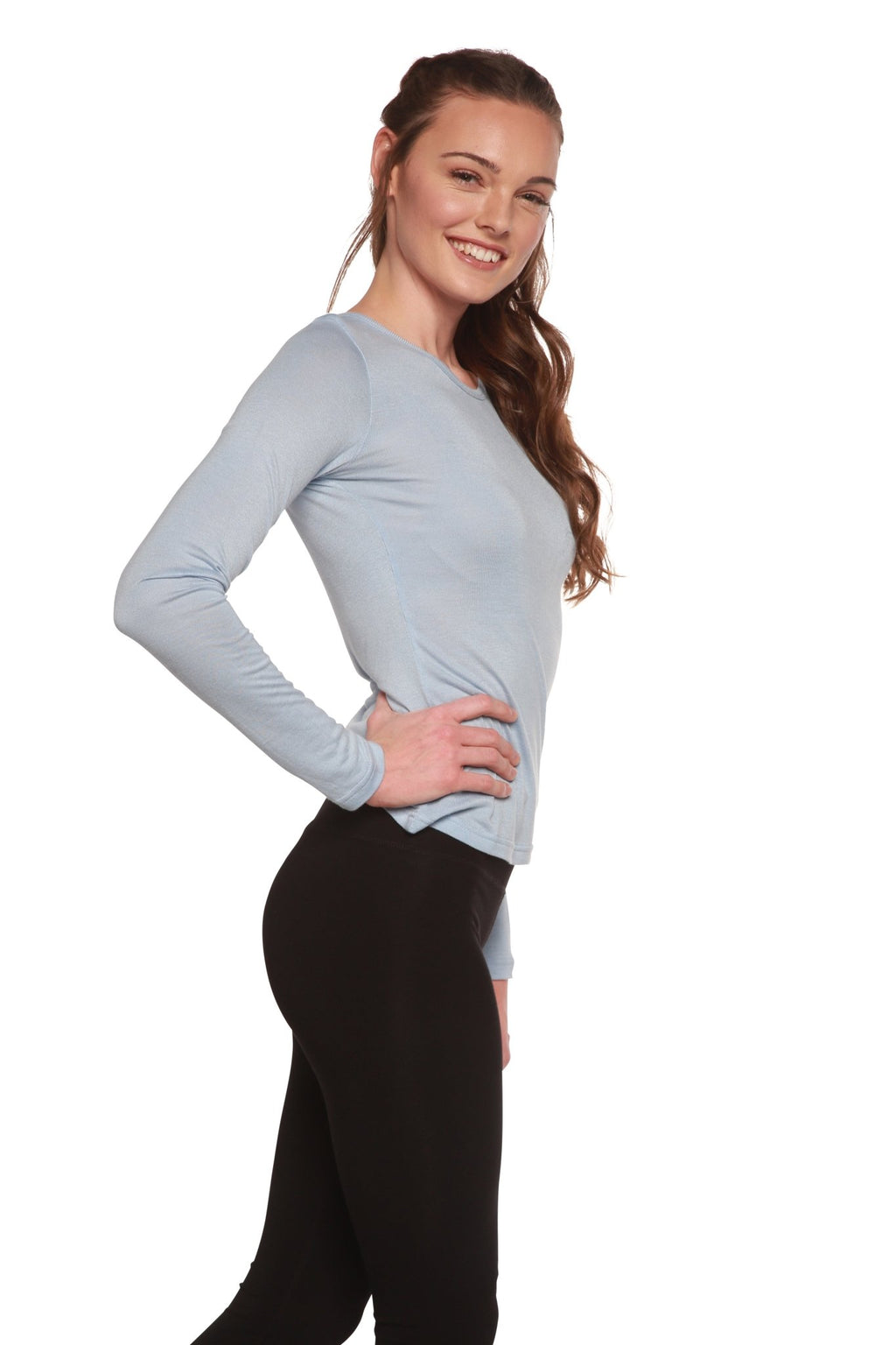 Clearance Women's Scoop Neck 100% Bamboo Viscose Long Sleeve Shirt women's long sleeve La Vie Bien Clearance Women's Scoop Neck 100% Bamboo Viscose Long Sleeve Shirt