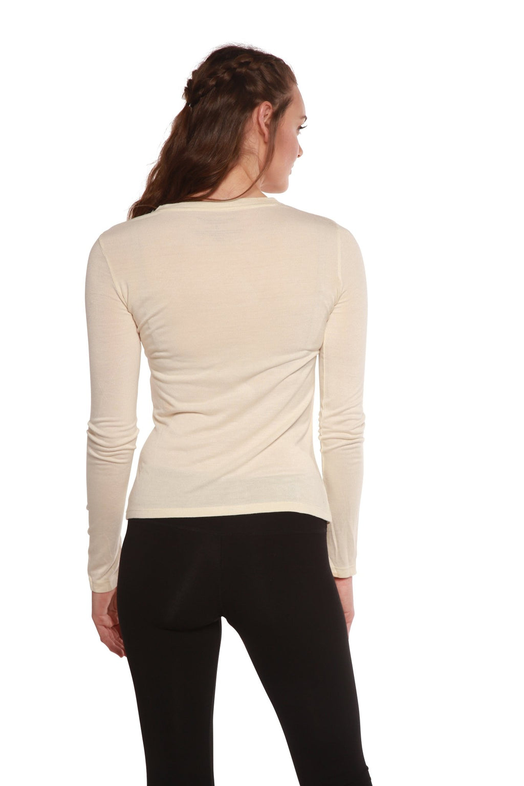 Clearance Women's Scoop Neck 100% Bamboo Viscose Long Sleeve Shirt women's long sleeve La Vie Bien Clearance Women's Scoop Neck 100% Bamboo Viscose Long Sleeve Shirt