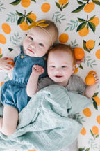 Clementine Crib Sheet Crib Sheets La Vie Bien Clementine Crib Sheet