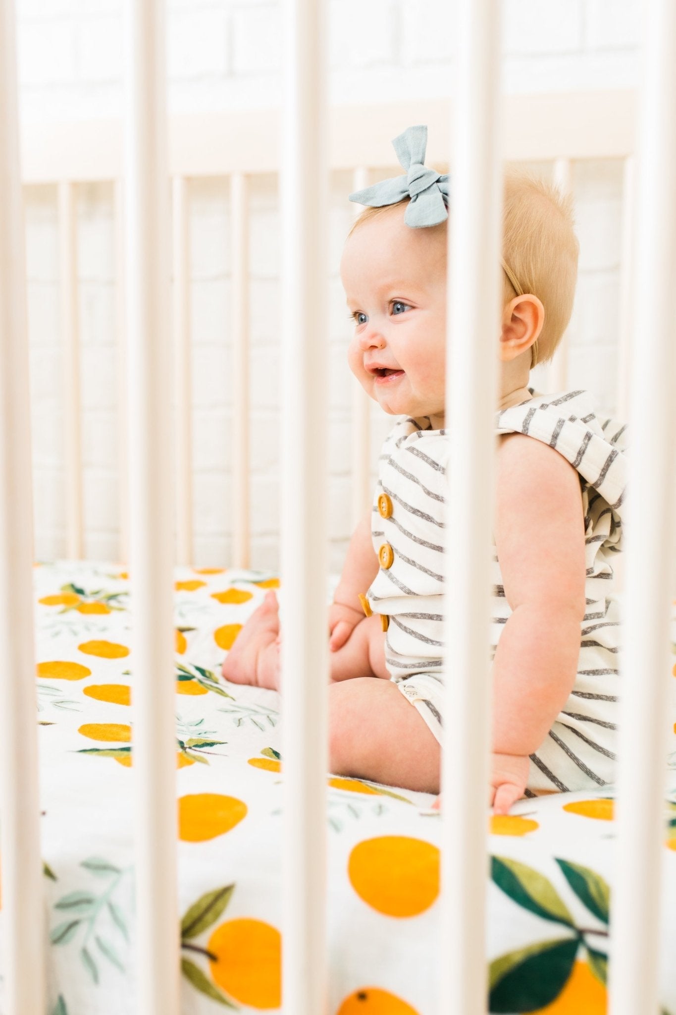 Clementine Crib Sheet Crib Sheets La Vie Bien Clementine Crib Sheet