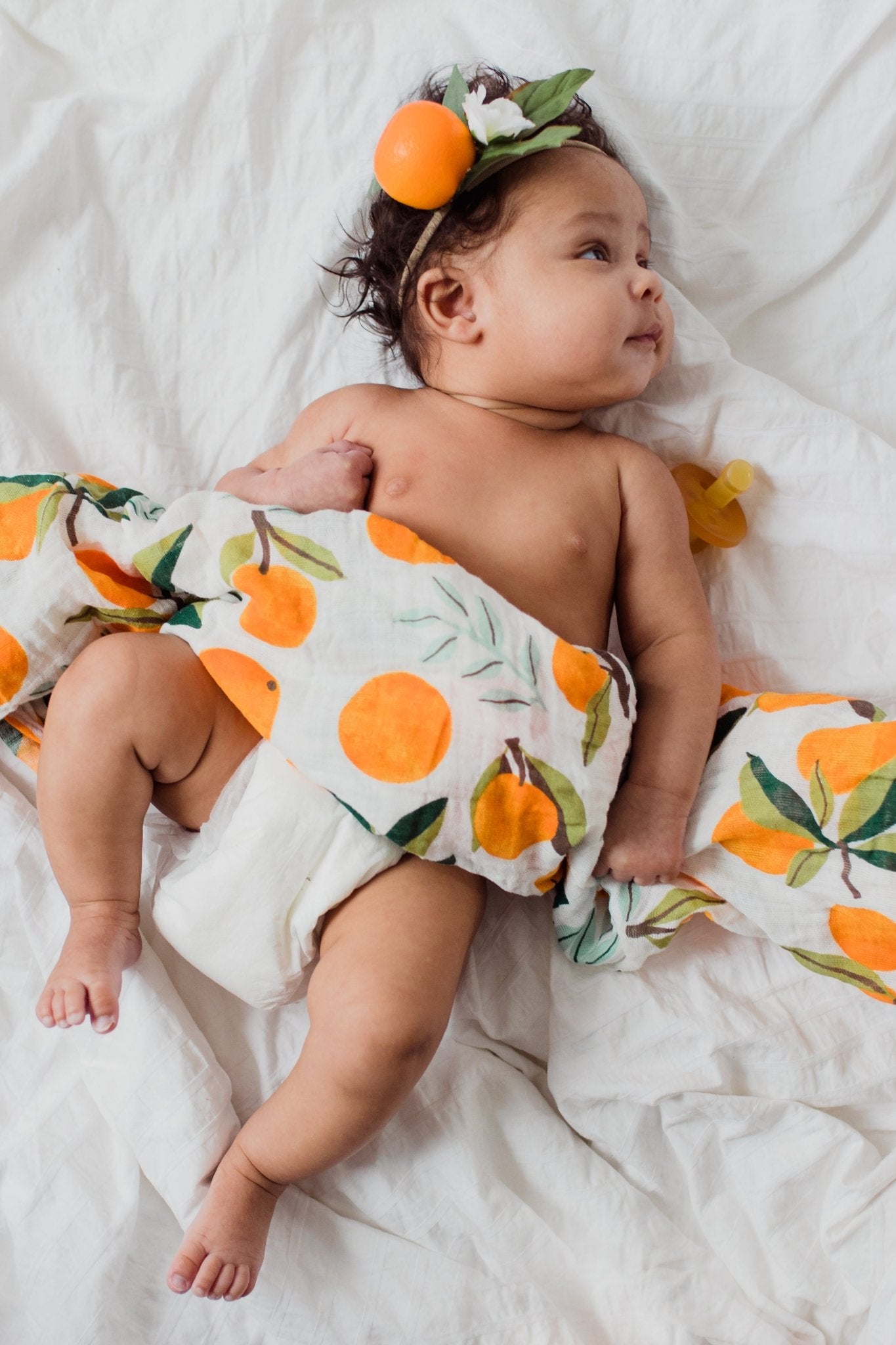 Clementine Swaddle Swaddles La Vie Bien Clementine Swaddle