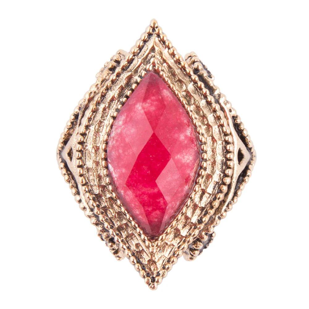 Cleopatra Bordeaux Quartz Ring by Barse Jewelry