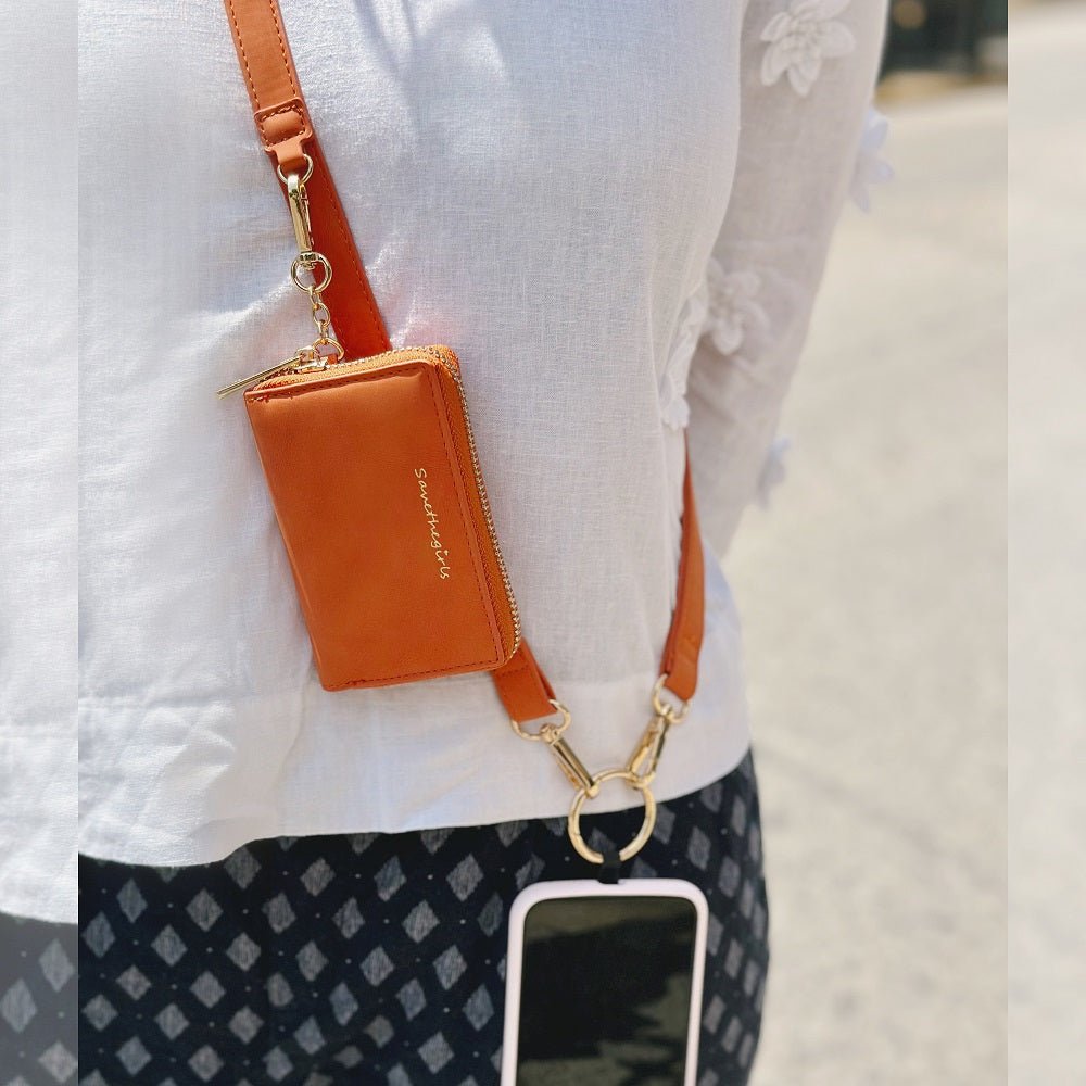 Clip & Go Strap w/Pouch Brushed Vegan Leather La Vie Bien Clip & Go Strap w/Pouch Brushed Vegan Leather