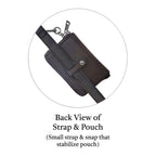 Clip & Go Strap w/Pouch Brushed Vegan Leather La Vie Bien Clip & Go Strap w/Pouch Brushed Vegan Leather