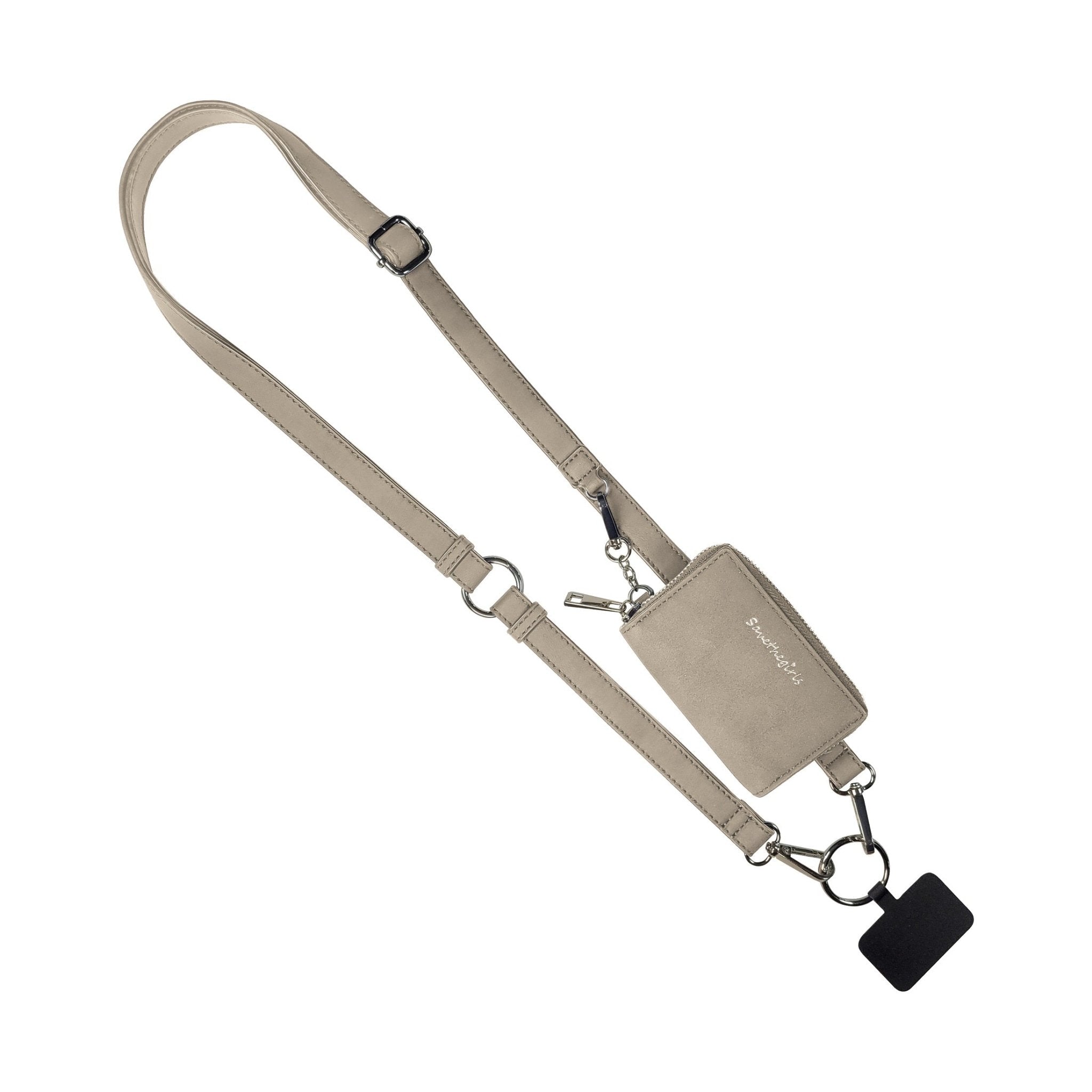 Clip & Go Strap w/Pouch Brushed Vegan Leather La Vie Bien Clip & Go Strap w/Pouch Brushed Vegan Leather