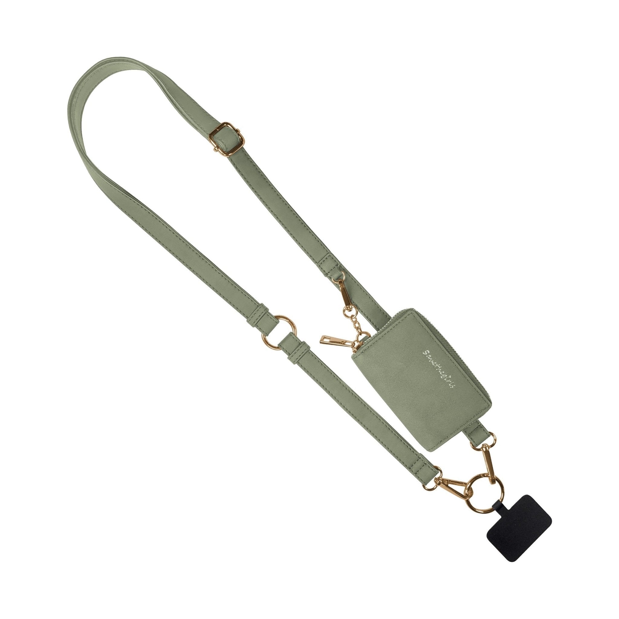 Clip & Go Strap w/Pouch Brushed Vegan Leather La Vie Bien Clip & Go Strap w/Pouch Brushed Vegan Leather