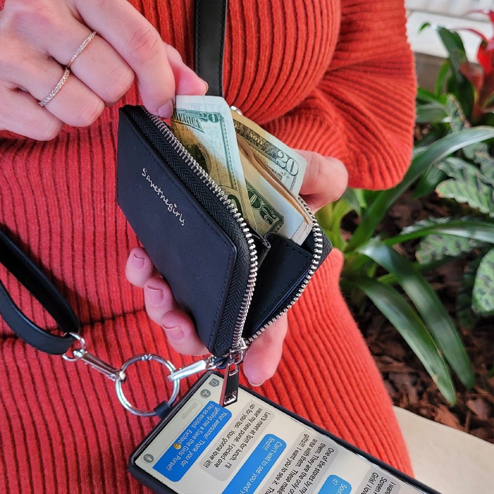 Clip & Go Strap w/Pouch Brushed Vegan Leather La Vie Bien Clip & Go Strap w/Pouch Brushed Vegan Leather