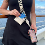 Clip & Go Strap w/Zippered Pouch Chevron La Vie Bien Clip & Go Strap w/Zippered Pouch Chevron