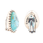 Clip On Blue Turquoise Golden Earrings Earrings La Vie Bien Clip On Blue Turquoise Golden Earrings
