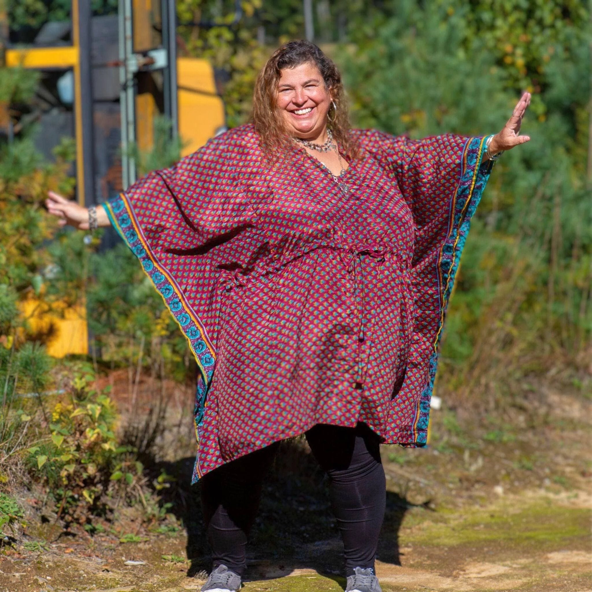 Aanya Adjustable Short Kaftan by Darn Good Yarn