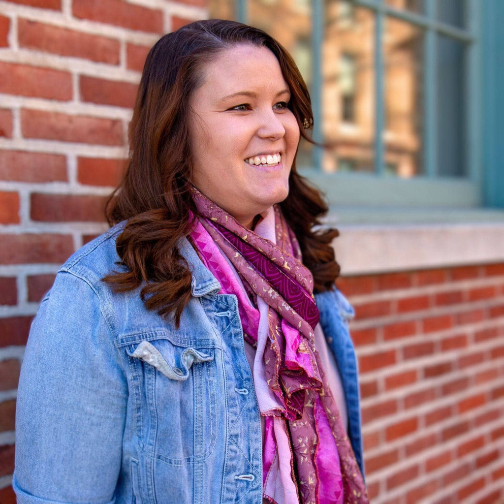 #1 Stocking Stuffer: The Original Medley Scarf. ♻️ Made from Sari Magic