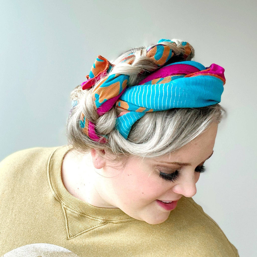 #1 Stocking Stuffer: The Original Medley Scarf. ♻️ Made from Sari Magic