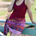 The Original Medley Scarf. ♻️ Made from Sari Magic by Darn Good Yarn