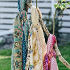 The Original Medley Scarf. ♻️ Made from Sari Magic by Darn Good Yarn