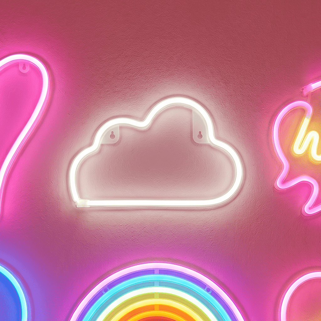 Cloud Neon LED Light | Wall Art Sign | Baby Nursery Room Decor Wall Hanging La Vie Bien Cloud Neon LED Light | Wall Art Sign | Baby Nursery Room Decor