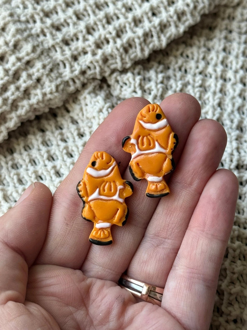 Clown Fish Studs by Shop Something Earthy