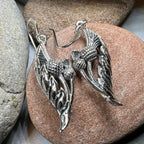 Cluaran Scottish Thistle Earrings in Sterling Silver Dangle Earrings La Vie Bien Cluaran Scottish Thistle Earrings in Sterling Silver
