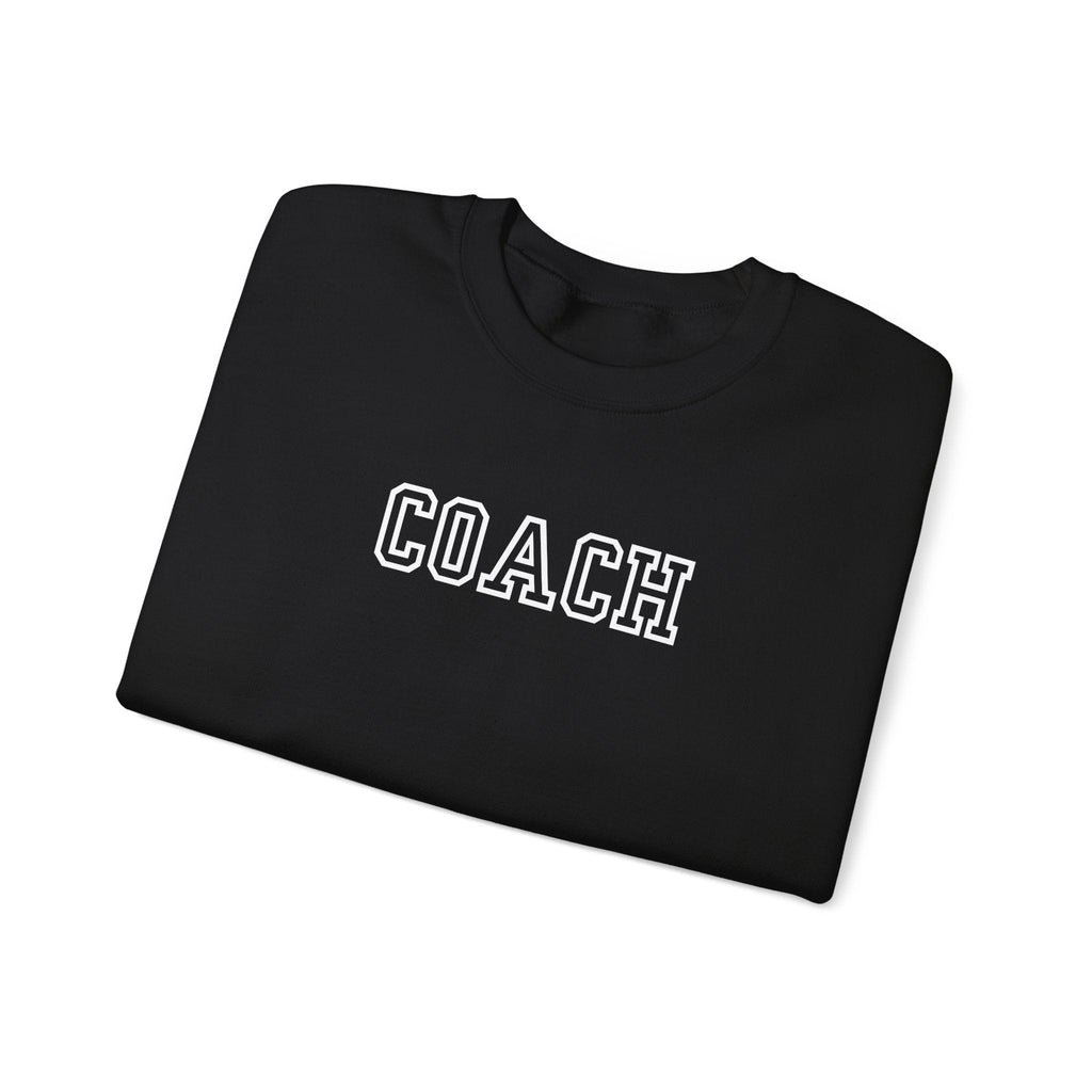 Coach Crewneck Sweatshirt Collegiate Lettering, warm Pullover Sweatshirt La Vie Bien Coach Crewneck Sweatshirt Collegiate Lettering, warm Pullover