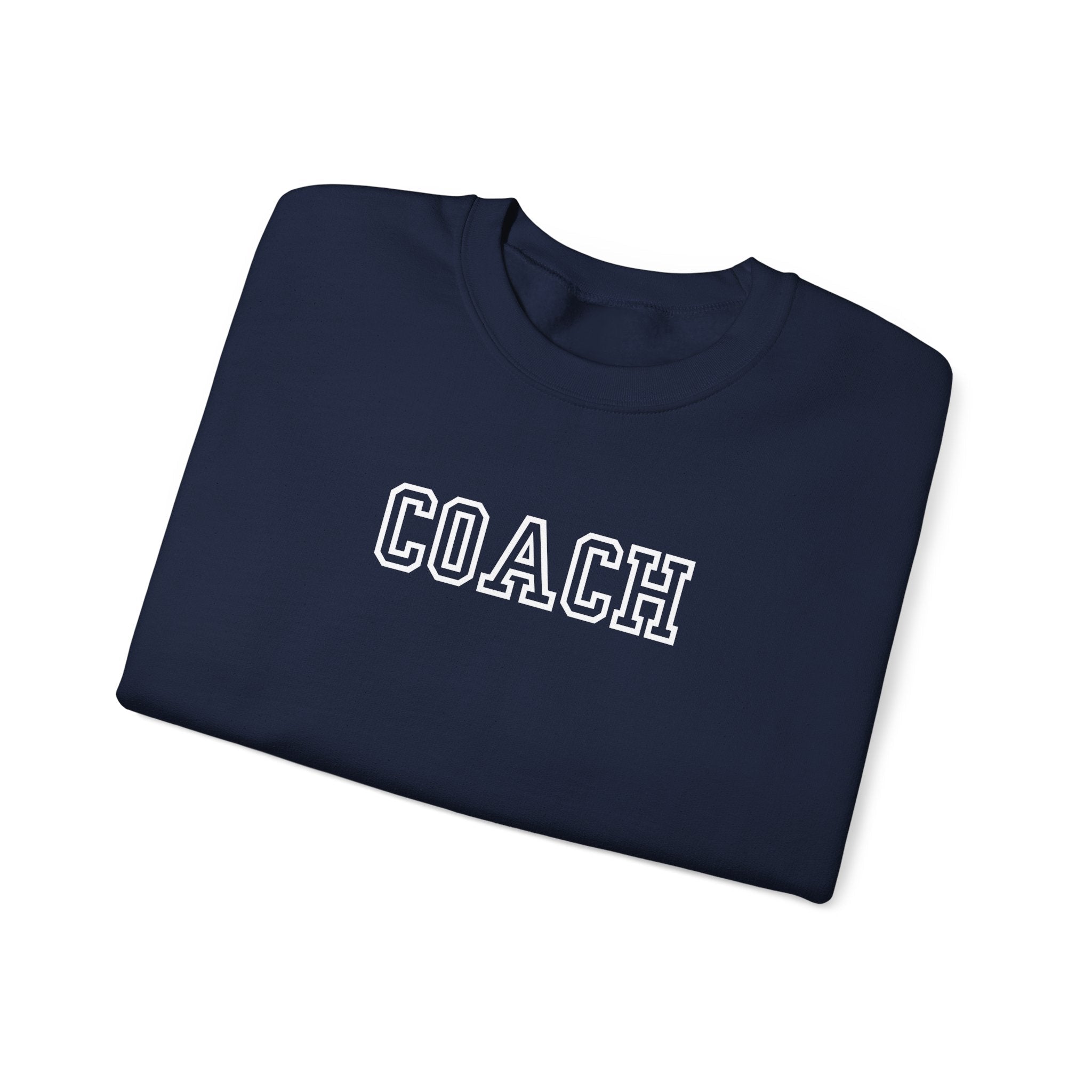 Coach Crewneck Sweatshirt Collegiate Lettering, warm Pullover Sweatshirt La Vie Bien Coach Crewneck Sweatshirt Collegiate Lettering, warm Pullover