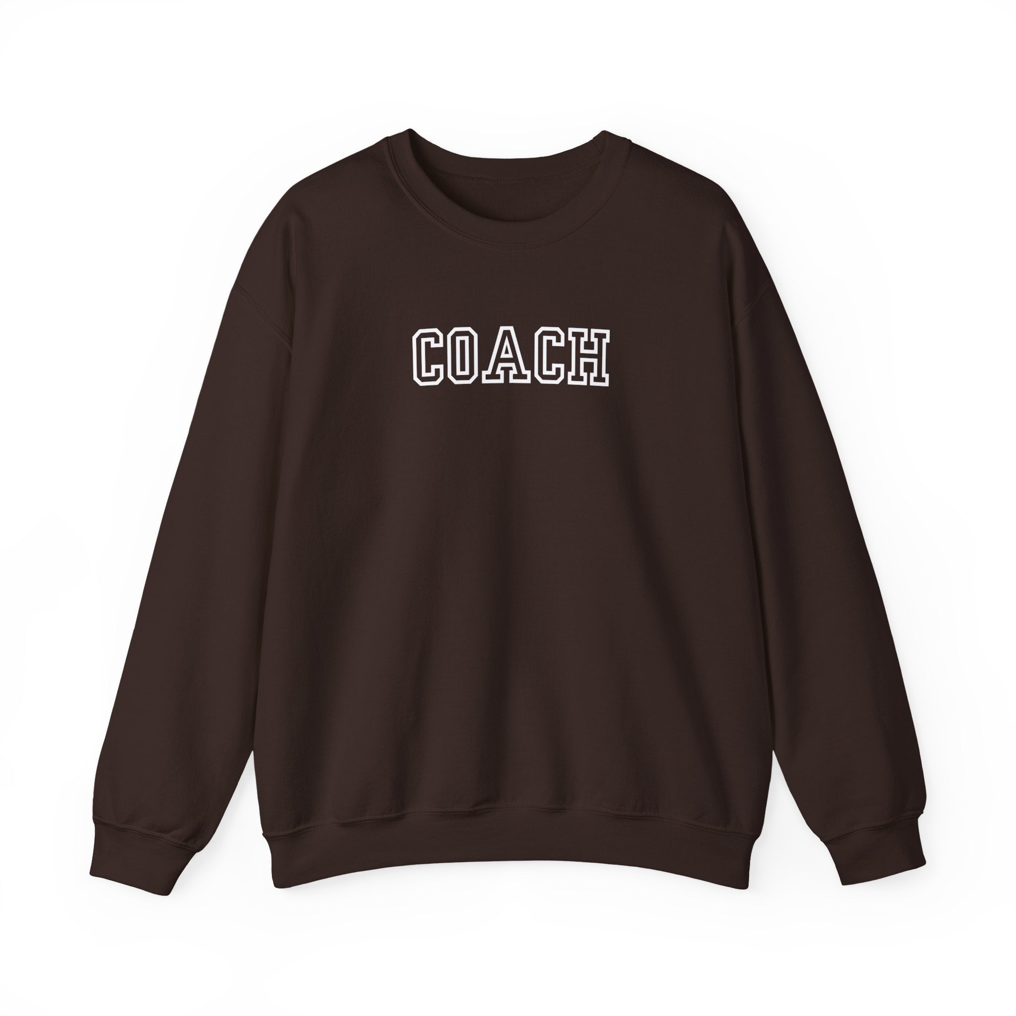 Coach Crewneck Sweatshirt Collegiate Lettering, warm Pullover Sweatshirt La Vie Bien Coach Crewneck Sweatshirt Collegiate Lettering, warm Pullover