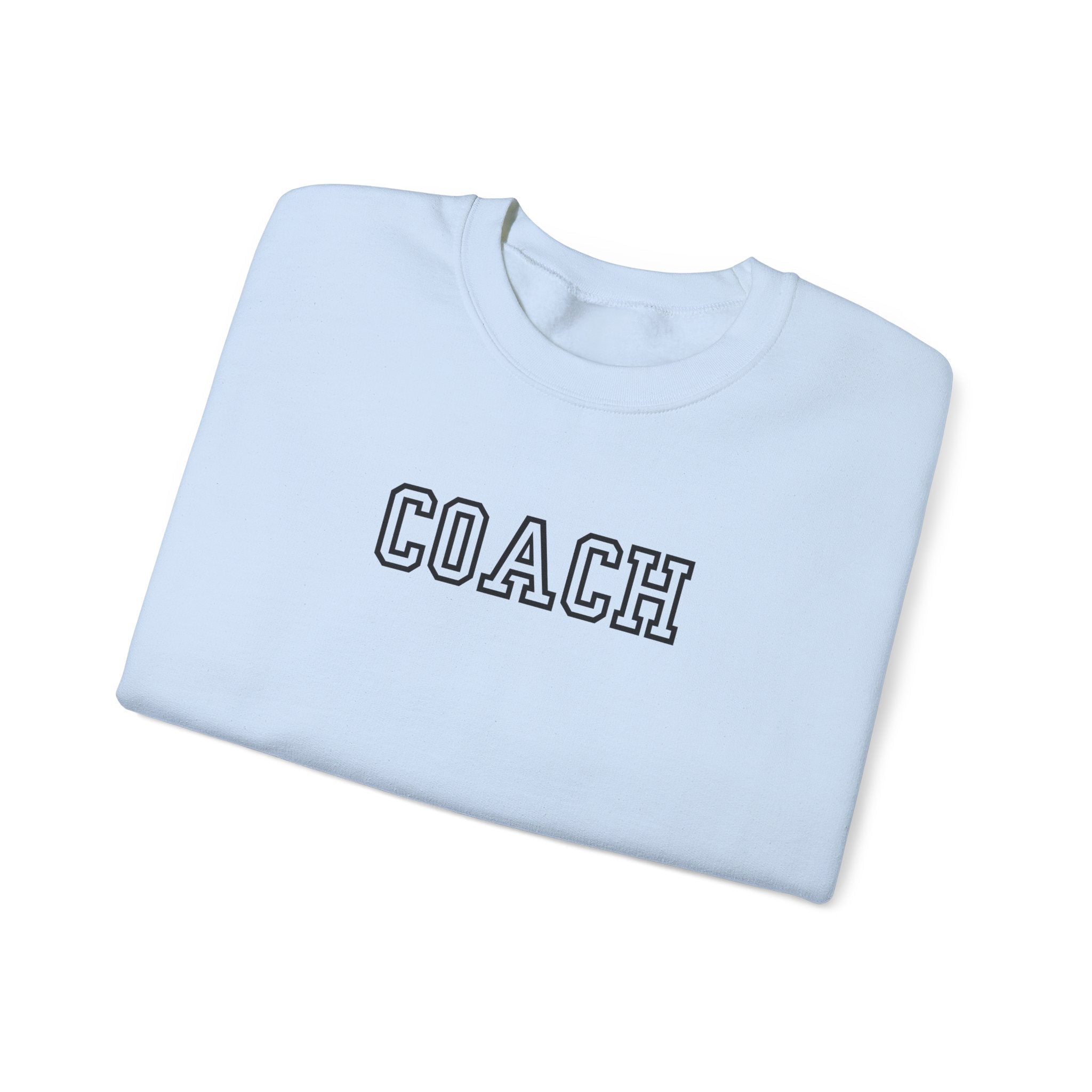 Coach Crewneck Sweatshirt Collegiate Lettering, warm Pullover Sweatshirt La Vie Bien Coach Crewneck Sweatshirt Collegiate Lettering, warm Pullover