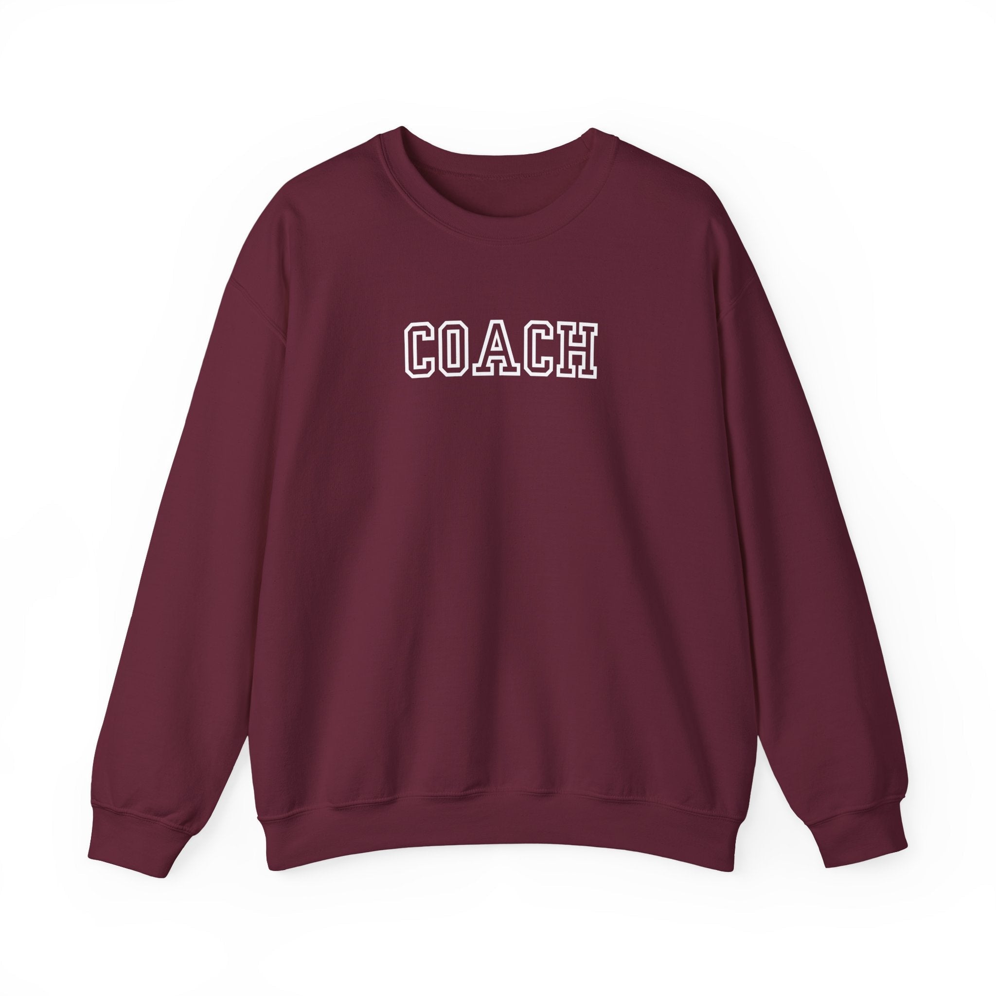 Coach Crewneck Sweatshirt Collegiate Lettering, warm Pullover Sweatshirt La Vie Bien Coach Crewneck Sweatshirt Collegiate Lettering, warm Pullover