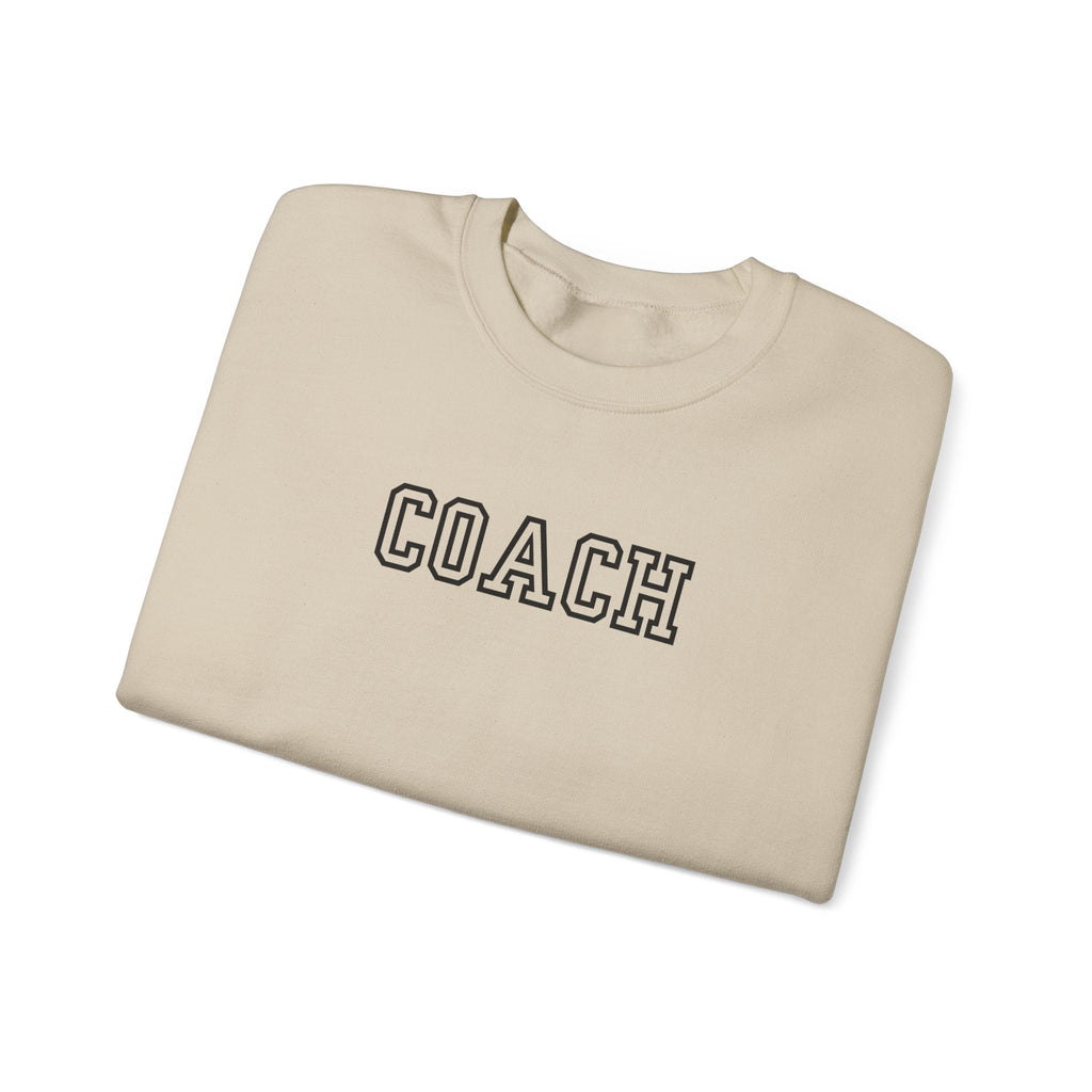 Coach Crewneck Sweatshirt Collegiate Lettering, warm Pullover Sweatshirt La Vie Bien Coach Crewneck Sweatshirt Collegiate Lettering, warm Pullover