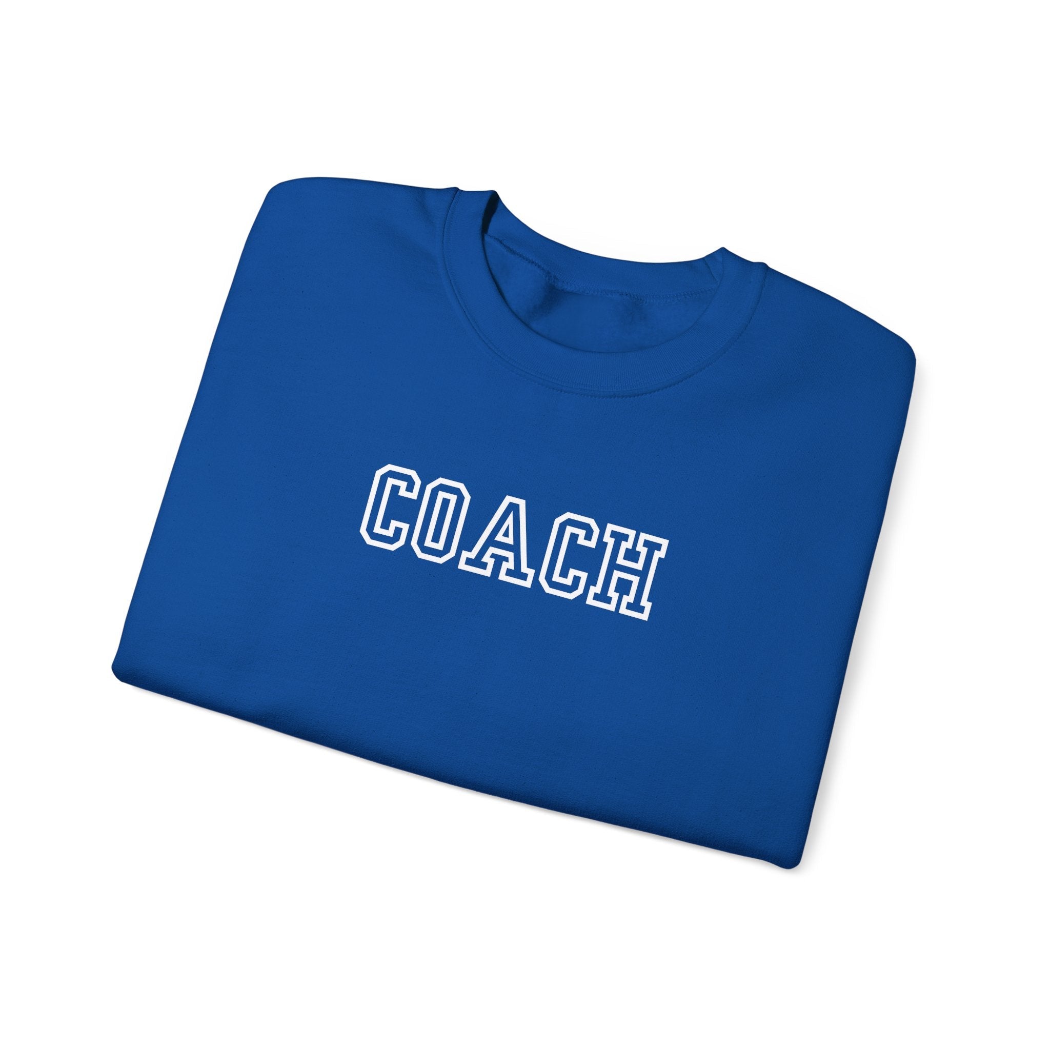 Coach Crewneck Sweatshirt Collegiate Lettering, warm Pullover Sweatshirt La Vie Bien Coach Crewneck Sweatshirt Collegiate Lettering, warm Pullover