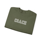 Coach Crewneck Sweatshirt Collegiate Lettering, warm Pullover Sweatshirt La Vie Bien Coach Crewneck Sweatshirt Collegiate Lettering, warm Pullover