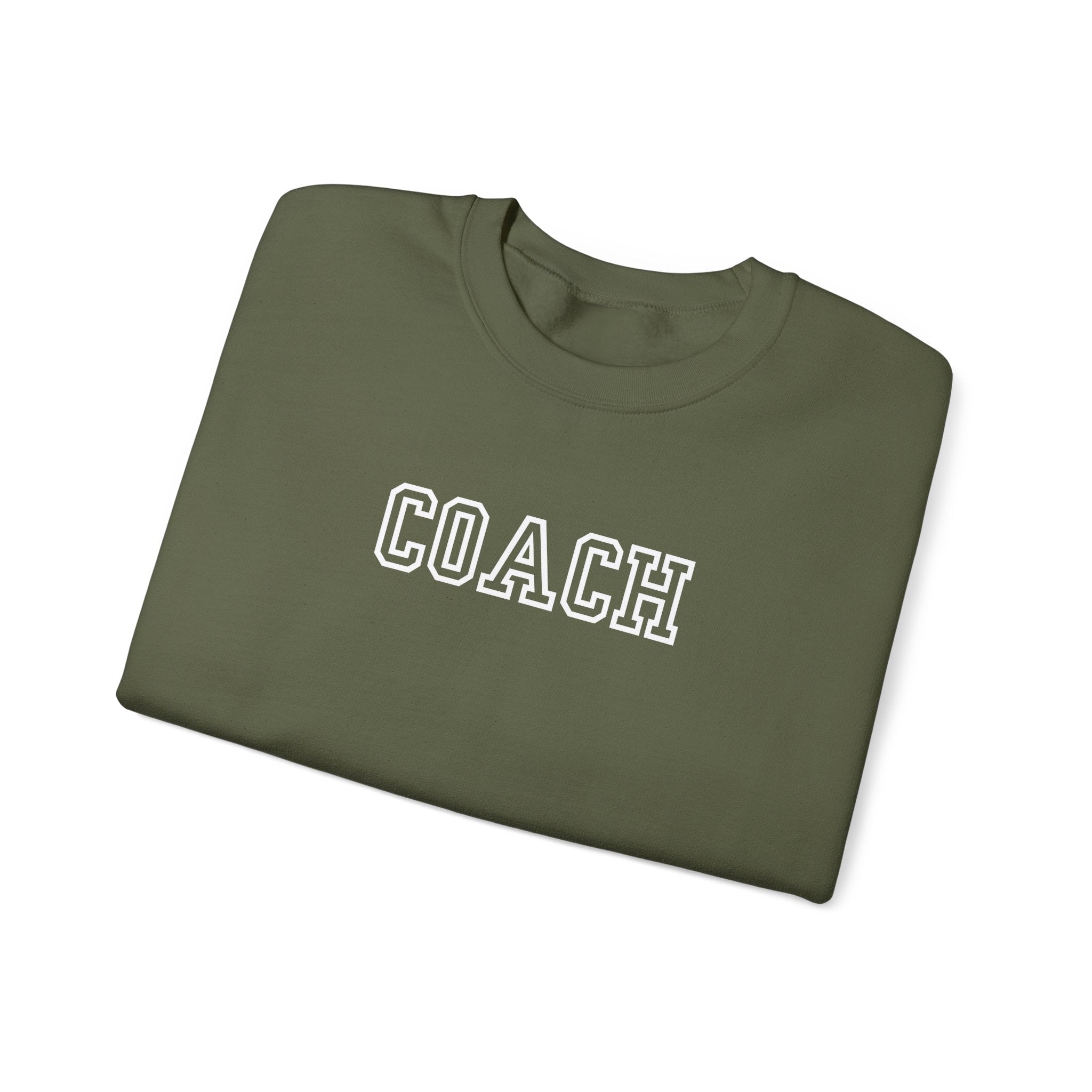 Coach Crewneck Sweatshirt Collegiate Lettering, warm Pullover Sweatshirt La Vie Bien Coach Crewneck Sweatshirt Collegiate Lettering, warm Pullover